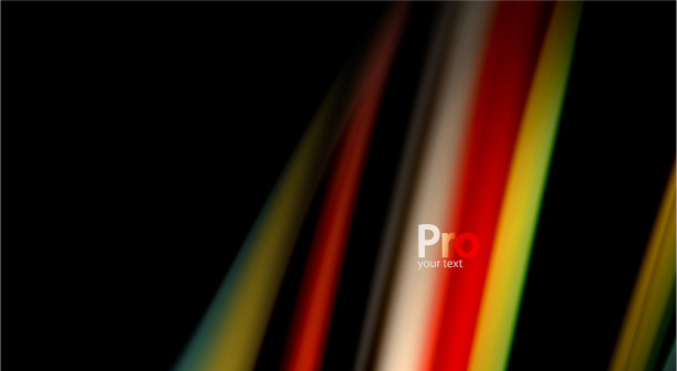 黑色背景上的流体彩虹颜色图片下载