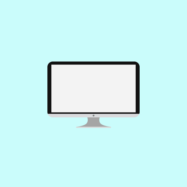 电脑平面图标图片下载