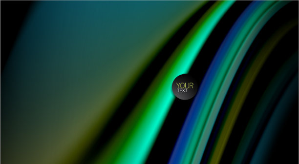 黑色背景上的流体彩虹颜色图片下载