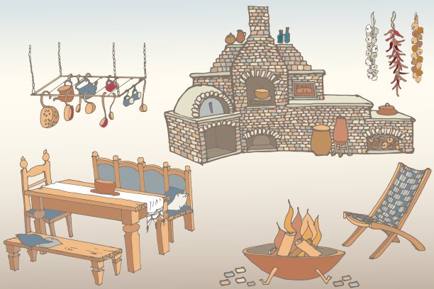 烧烤kitchen1颜色图片下载