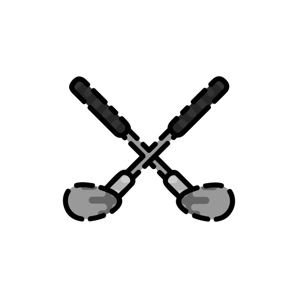 高尔夫球平面图标图片下载