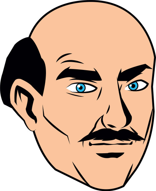 一个男人的肖像男性专业脸特写图片下载