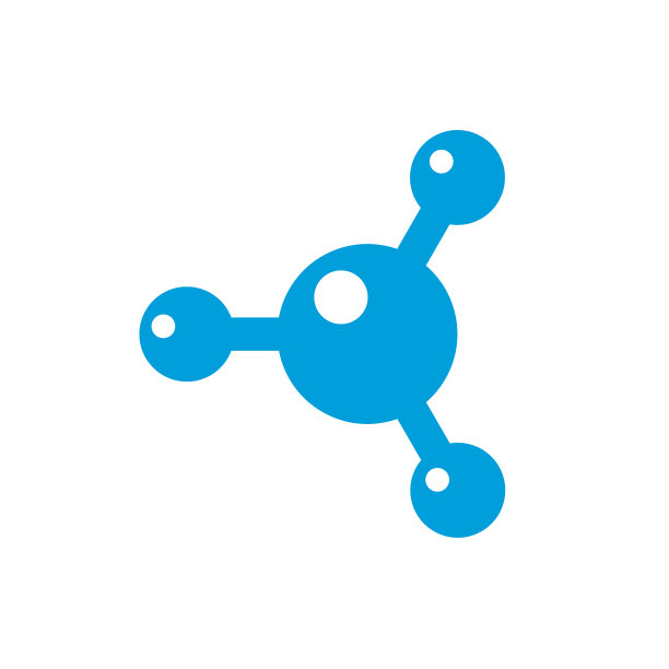 科技标志孤立在白色背景图片下载