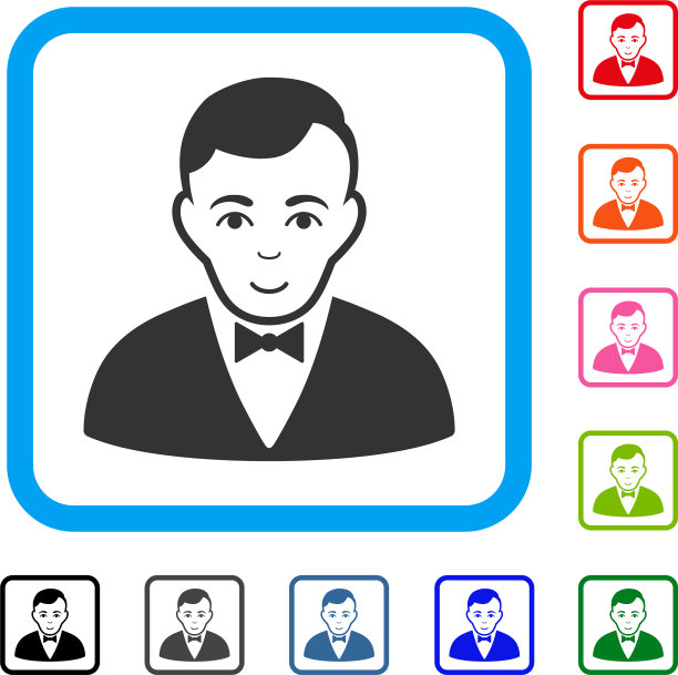 商人装的幸福图标图片下载