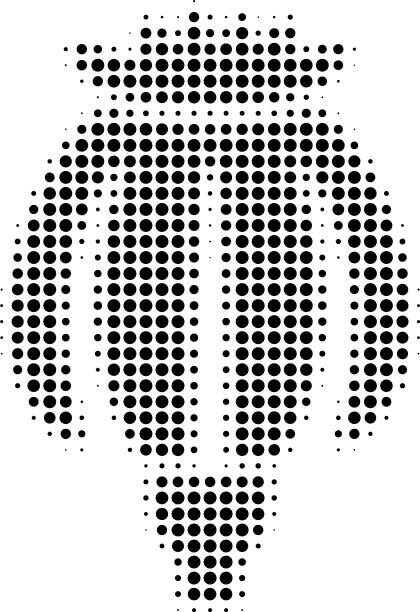 鸦片罂粟半色调图标图片下载