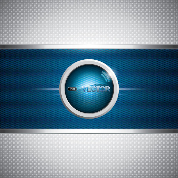 抽象背景金属蓝色宣传册图片下载