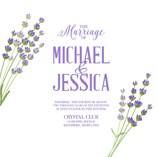 薰衣草象征标签图片下载