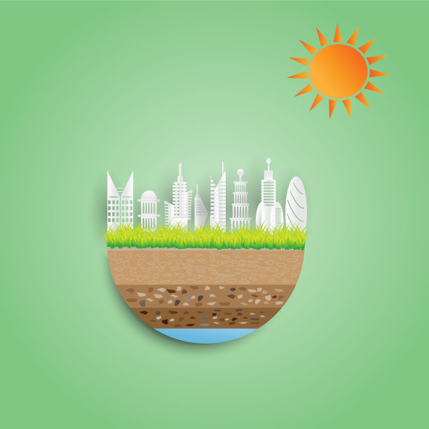 生态绿色城市概念图片下载