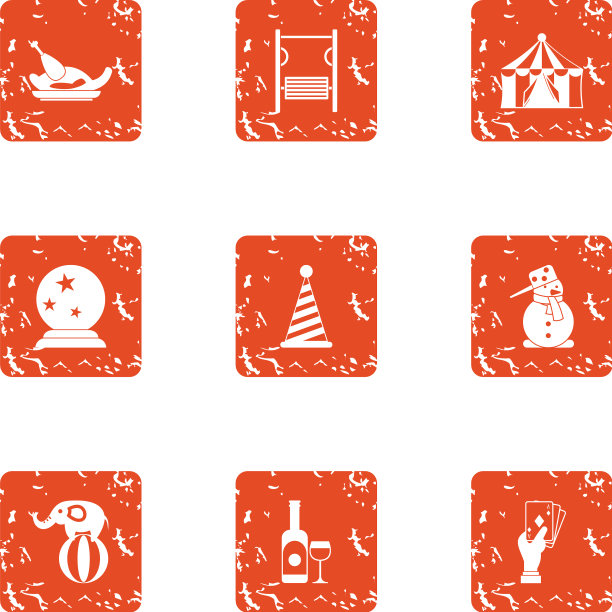 萨满教图标设置垃圾摇滚风格图片下载