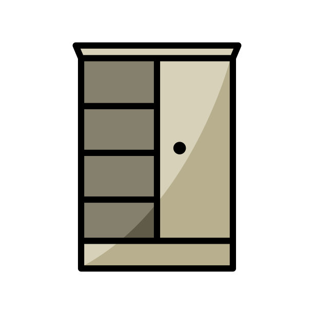 衣橱图标矢量设计模板图片下载