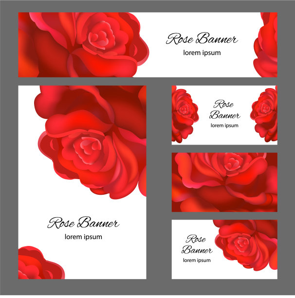 带有抽象花卉的婚礼卡片或请柬图片下载