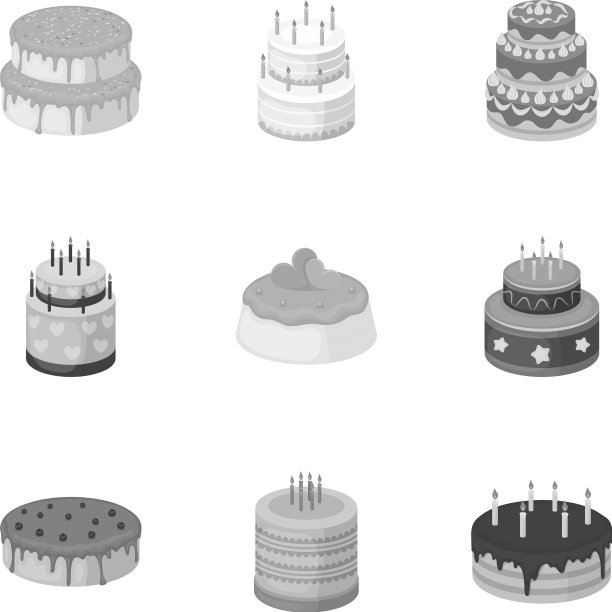 蛋糕为节日准备了一套不同的糖果图片下载