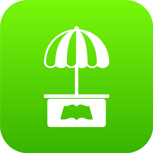 城市摊位图标绿色图片下载