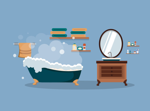 浴室内配有家具图片下载