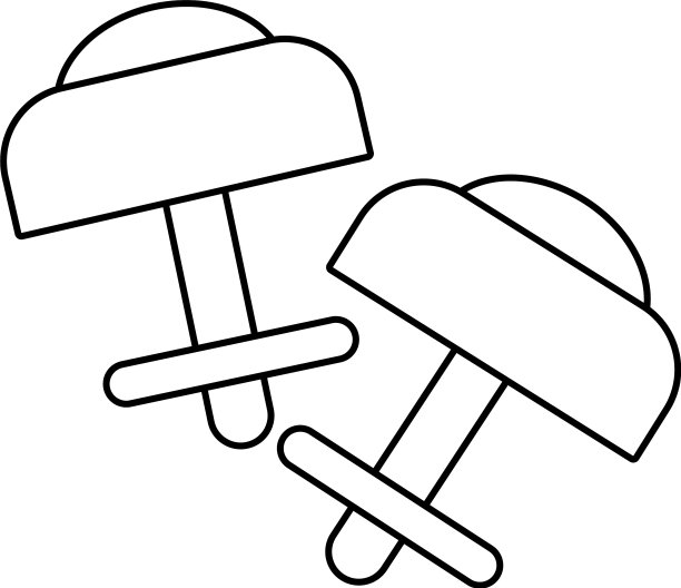 现代耳环图标轮廓风格图片下载