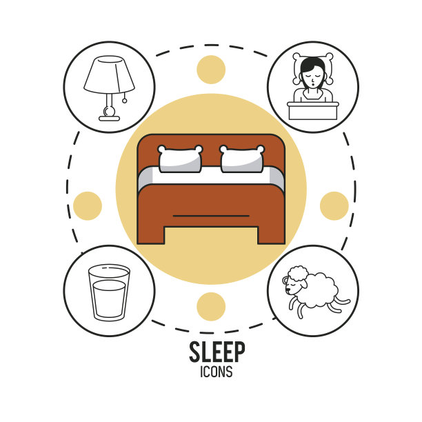甜蜜的梦和良好睡眠信息图图片下载