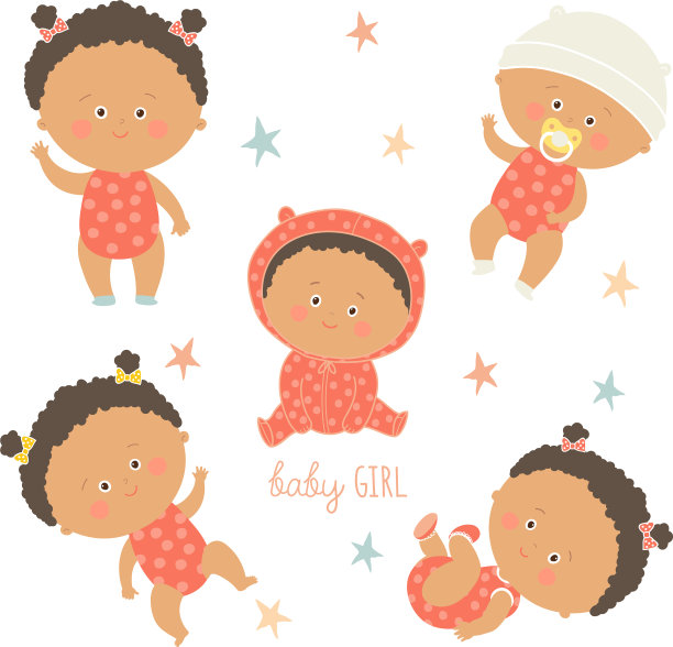 非洲婴儿组非洲裔美国学步男孩图片下载