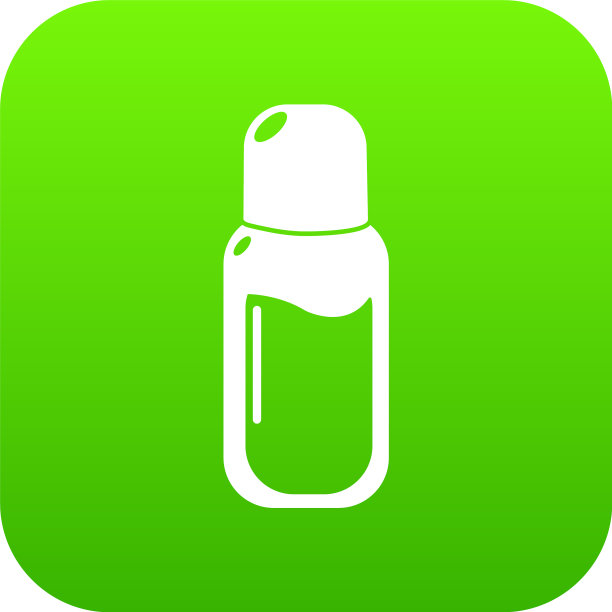 香水瓶图标绿色图片下载