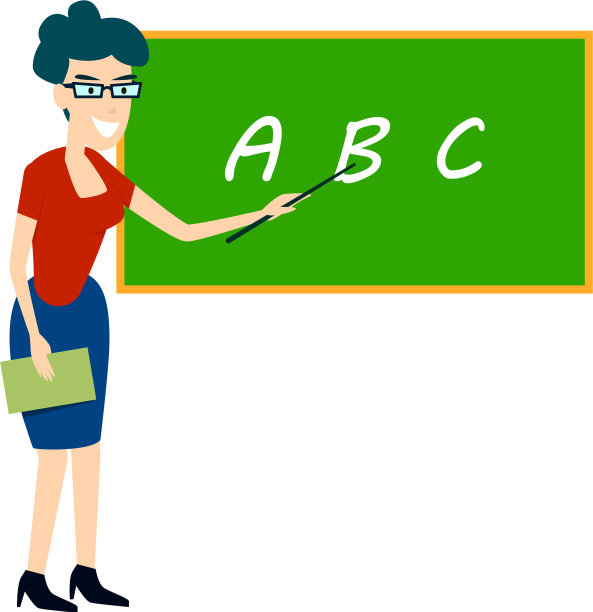 老师靠近板子点平图片下载