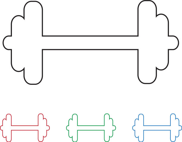 哑铃图标图片下载