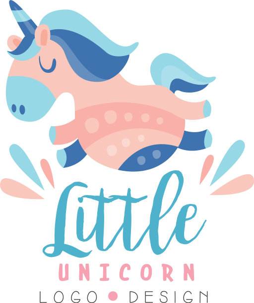 小独角兽标志设计可用于会徽图片下载
