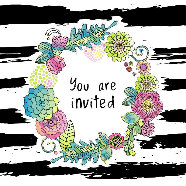 花卉的邀请图片下载