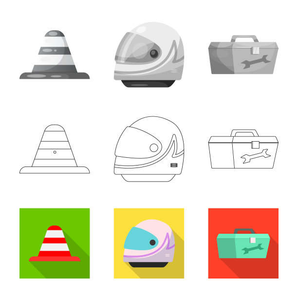 汽车和拉力赛图标集图片下载