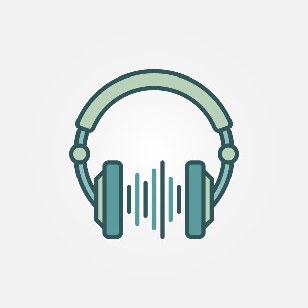 带声波创意的DJ耳机图片下载