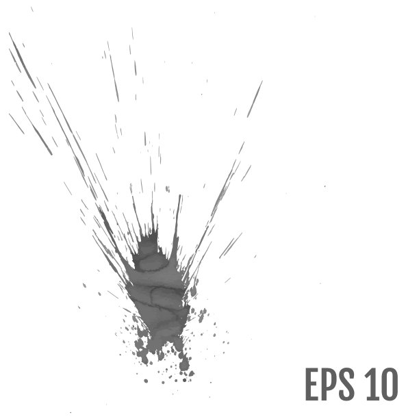 墨点设置在白色背景的灰色墨上图片下载