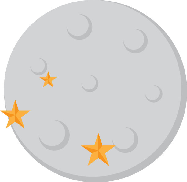 孤立的月亮天气图标图片下载