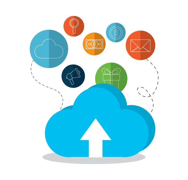 云计算和数字营销设计图片下载