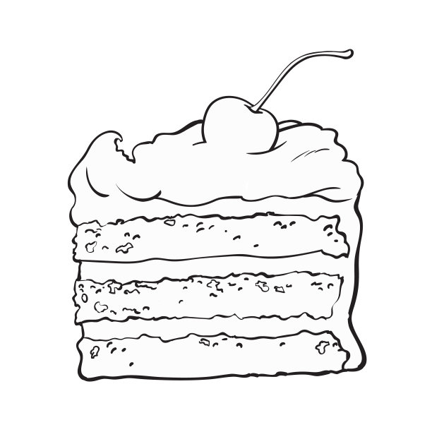 层层叠叠的香草奶油蛋糕图片下载