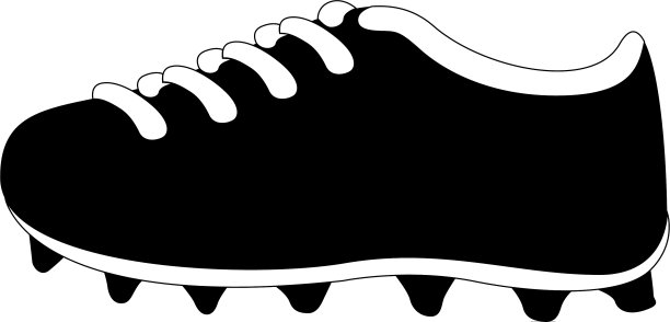 孤立的足球钉鞋图标图片下载