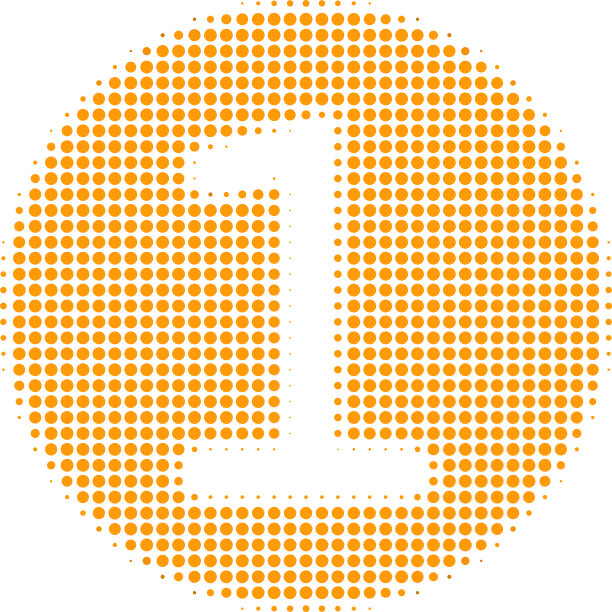 一个硬币半色调图标图片下载