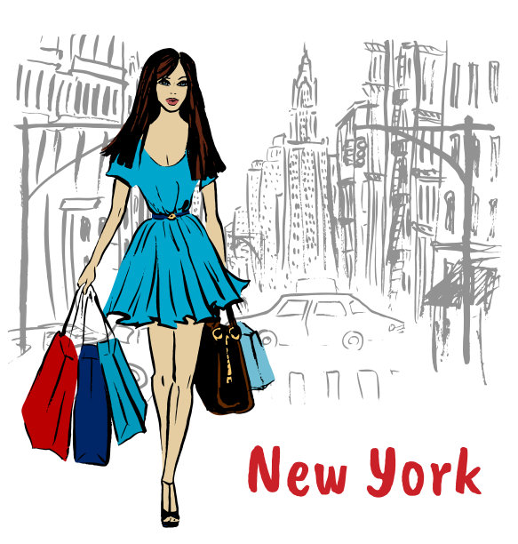 纽约的年轻男女图片下载