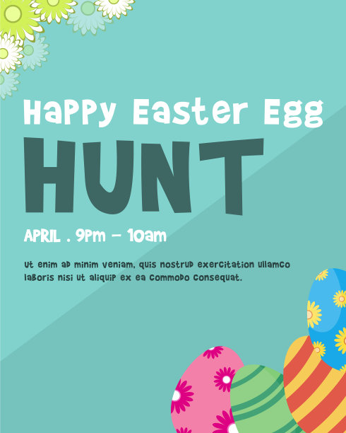 复活节彩蛋背景风格快乐图片下载