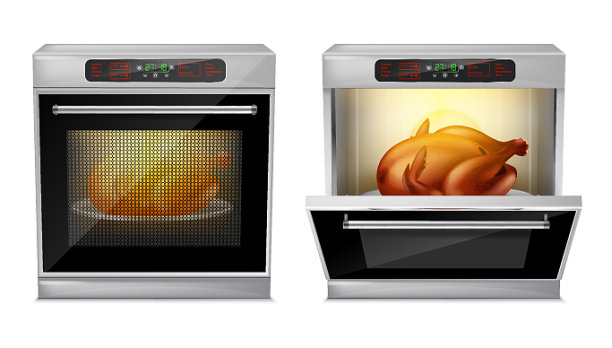 烤炉里面装着火鸡图片下载