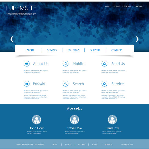 一页网站模板图片下载