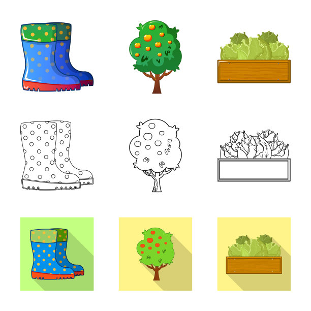 农场和农业图标图片下载