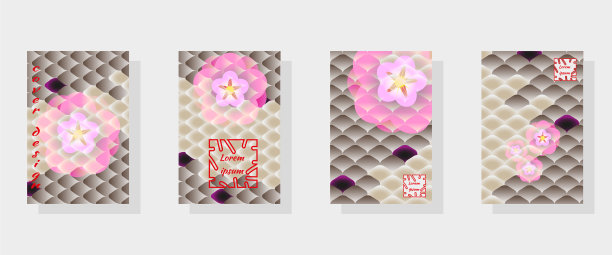 一套时尚的现代设计模板图片下载