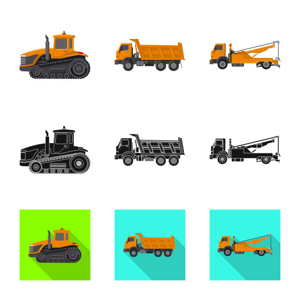 孤立的建筑对象和建筑标志图片下载