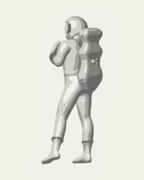 宇航员抽象的轮廓图片下载