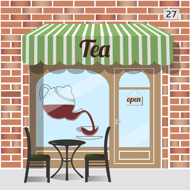 茶叶店门面图片下载