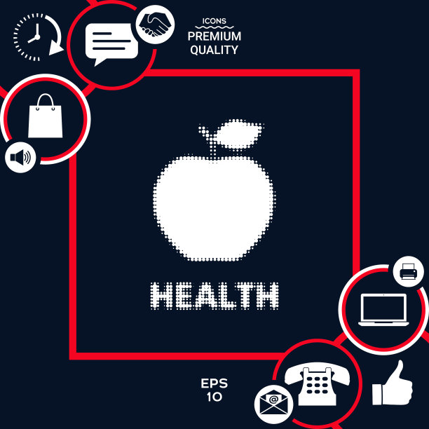 苹果-半色调标志图片下载