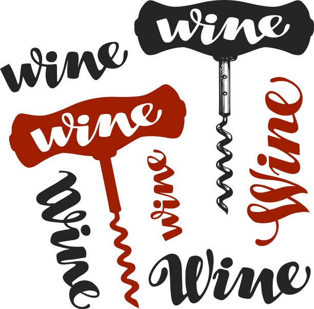 葡萄酒螺旋标志酒厂的图标图片下载