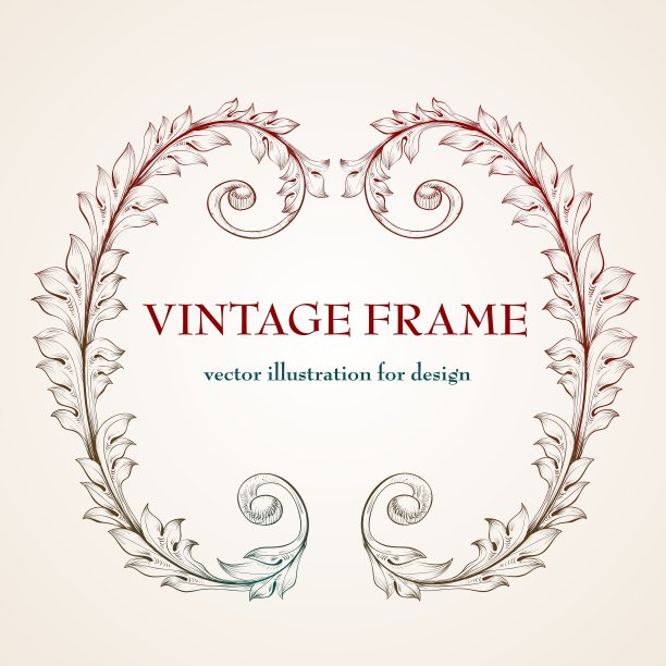 古董花框架图片下载