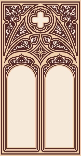 哥特式风格的框架图片下载