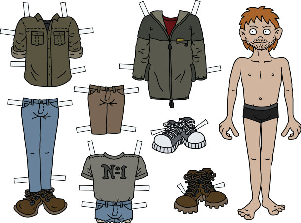 红头发的纸娃娃图片下载