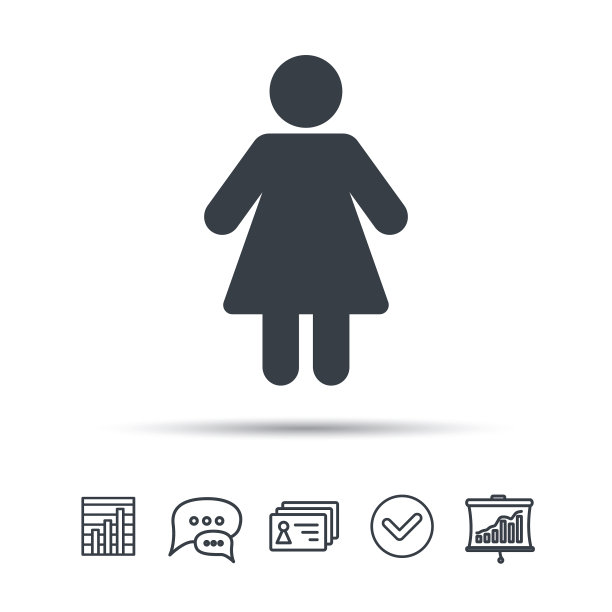 女性人形标志图片下载