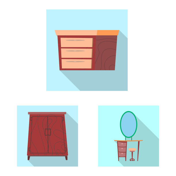 家具和公寓图标的孤立对象图片下载